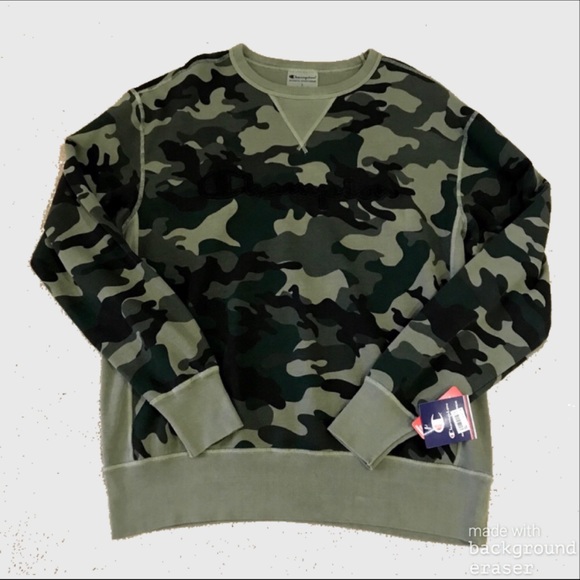 ✮ Camo Champion Sweatshirt ✮ - Picture 1 of 6